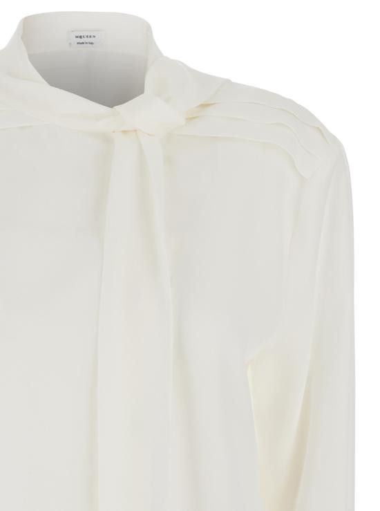 Alexander McQueen ALEXANDER MCQUEEN Women Shirts 814400QBAAF9016 White Size M / US 6-8 / IT 42-44 - 2 Thumbnail