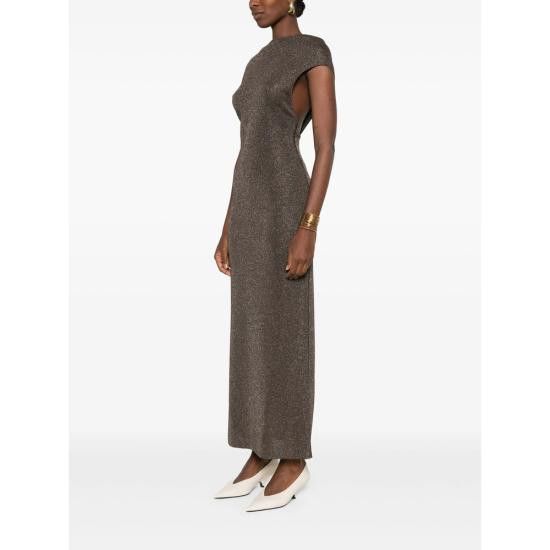 Max Mara MAX MARA Women Dresses ESCHIMO 085 001 BROWN Size S / US 4 / IT 40 - 3 Thumbnail