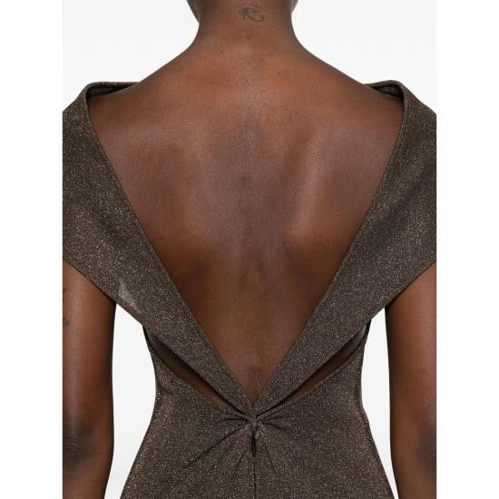 Max Mara MAX MARA Women Dresses ESCHIMO 085 001 BROWN Size M / US 6-8 / IT 42-44 - 2 Thumbnail