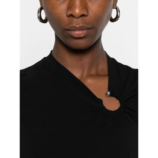 Paco Rabanne PACO RABANNE Women Dresses 25PJRC062 OO0555 P001 BLACK Size S / US 4 / IT 40 - 2 Thumbnail