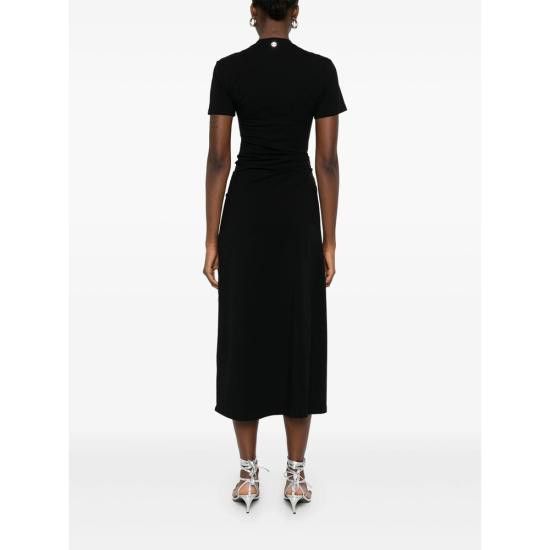Paco Rabanne PACO RABANNE Women Dresses 25PJRC062 OO0555 P001 BLACK Size S / US 4 / IT 40 - 5 Thumbnail