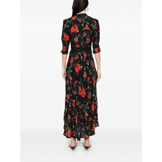 RIXO RIXO Women Dresses AMINA ROSBK BLACK Size M / US 6-8 / IT 42-44 - 3 Thumbnail