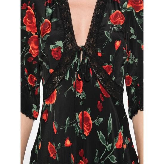 RIXO RIXO Women Dresses AMINA ROSBK BLACK Size M / US 6-8 / IT 42-44 - 2 Thumbnail