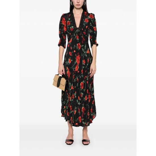 RIXO RIXO Women Dresses AMINA ROSBK BLACK Size M / US 6-8 / IT 42-44 - 4 Thumbnail