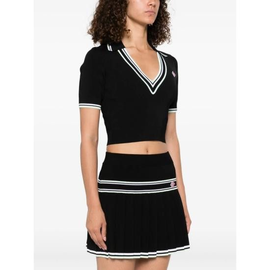 Casablanca CASABLANCA Women Polo Shirts KW 1018 01 BLACK Size M / US 6-8 / IT 42-44 - 2 Thumbnail