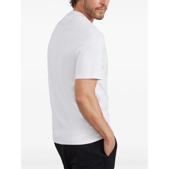 Brunello Cucinelli BRUNELLO CUCINELLI Men T-Shirts M0B131328G CDJ74 WHITE Size US L / EU 52-54 / 3 - 3 Thumbnail