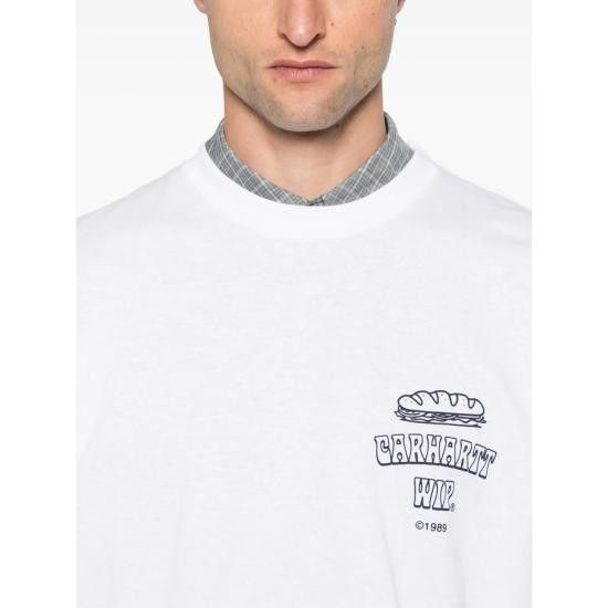 Carhartt CARHARTT Men T-Shirts I035230 02XX WHITE Size US S / EU 44-46 / 1 - 3 Thumbnail