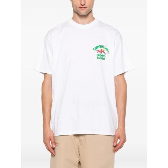 Carhartt CARHARTT Men T-Shirts I035195 02XX WHITE Size US L / EU 52-54 / 3 - 2 Thumbnail