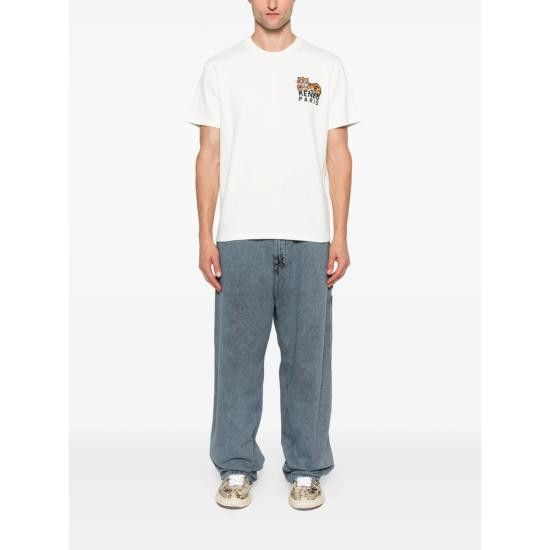 Kenzo KENZO Men T-Shirts FF65TS1524SI 02 WHITE Size US XXL / EU 58 / 5 - 4 Thumbnail