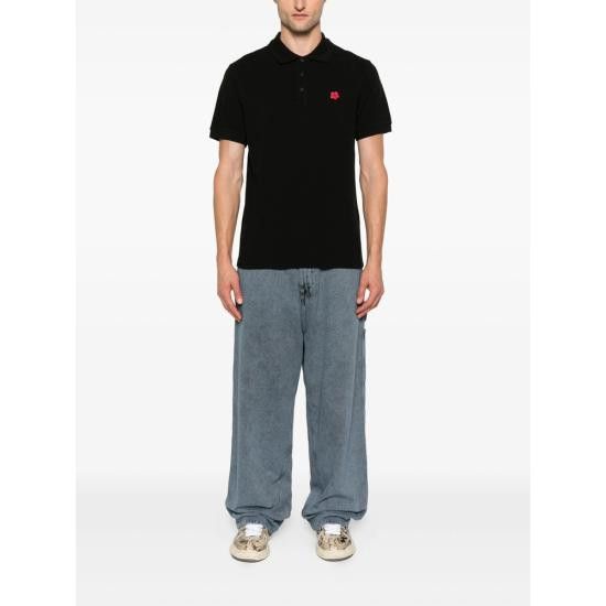 Kenzo KENZO Men Polo Shirts FF65PO1534PU 99J BLACK Size US XXL / EU 58 / 5 - 3 Thumbnail