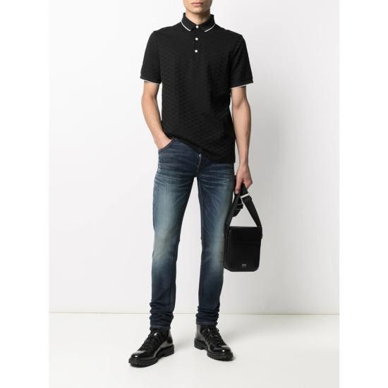 Emporio Armani EMPORIO ARMANI Men Polo Shirts 1JHWZ 8N1FP0 0999 BLACK Size US XL / EU 56 / 4 - 2 Thumbnail