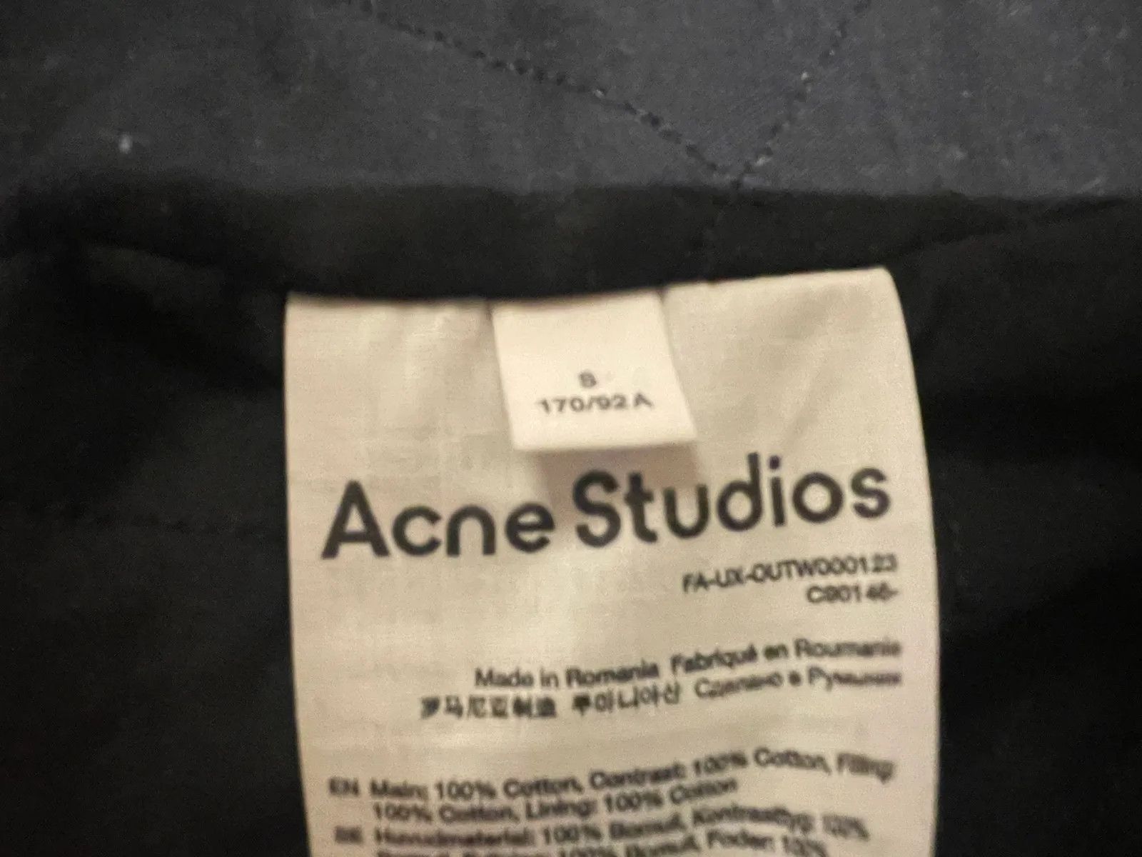 Acne Studios Acne Studios Ollie dry Jacket Size US S / EU 44-46 / 1 - 6 Thumbnail