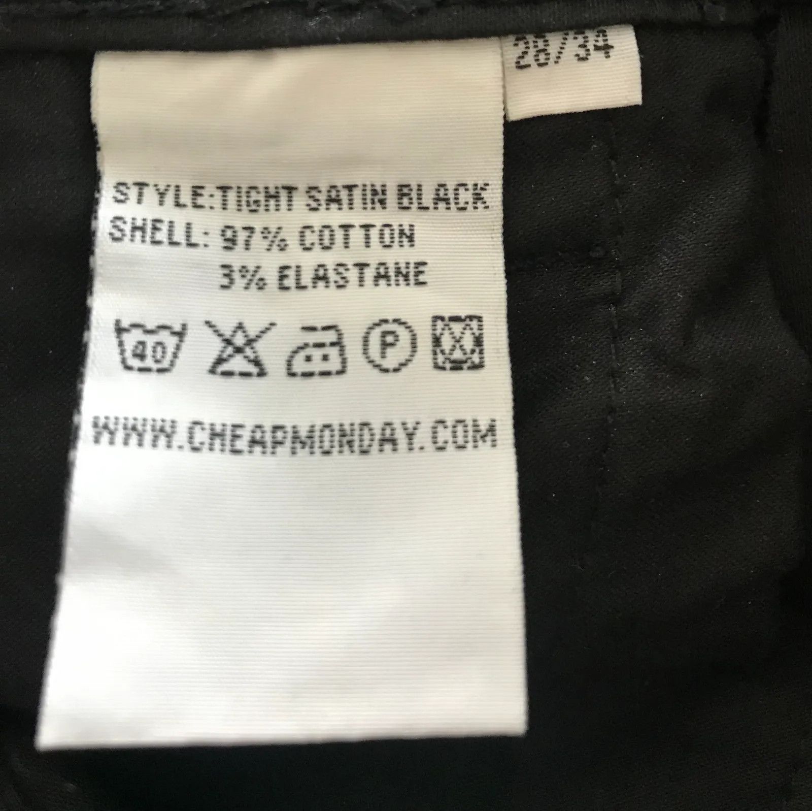 Cheap Monday Cheap Monday Tight Satin Black Pants Size 28" / US 6 / IT 42 - 3 Thumbnail