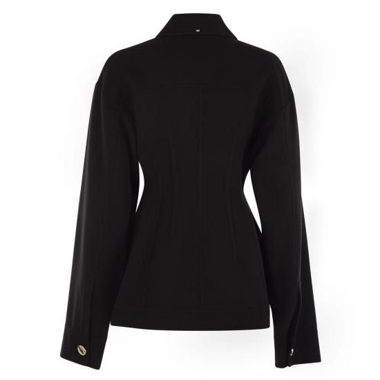 Sportmax SPORTMAX Women Jackets 2522086011600 BLACK Size S / US 4 / IT 40 - 2 Thumbnail
