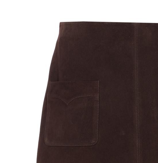 Zadig & Voltaire ZADIG & VOLTAIRE Women Mid Skirts RWSK01066 213 Brown Size 26" / US 2 / IT 38 - 4 Thumbnail
