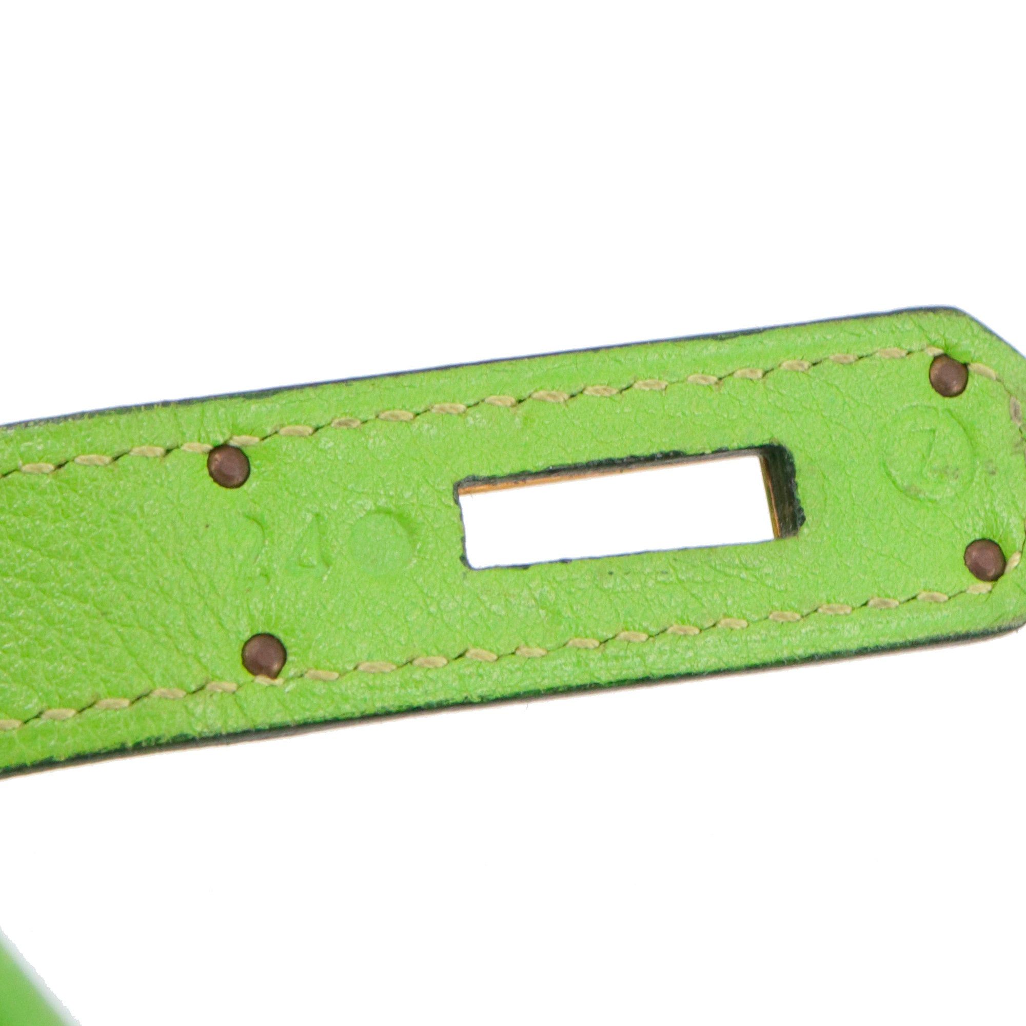 Hermes HERMÈS - Kelly 35 Hermès handbag in grany green swift leather Size ONE SIZE - 11 Thumbnail