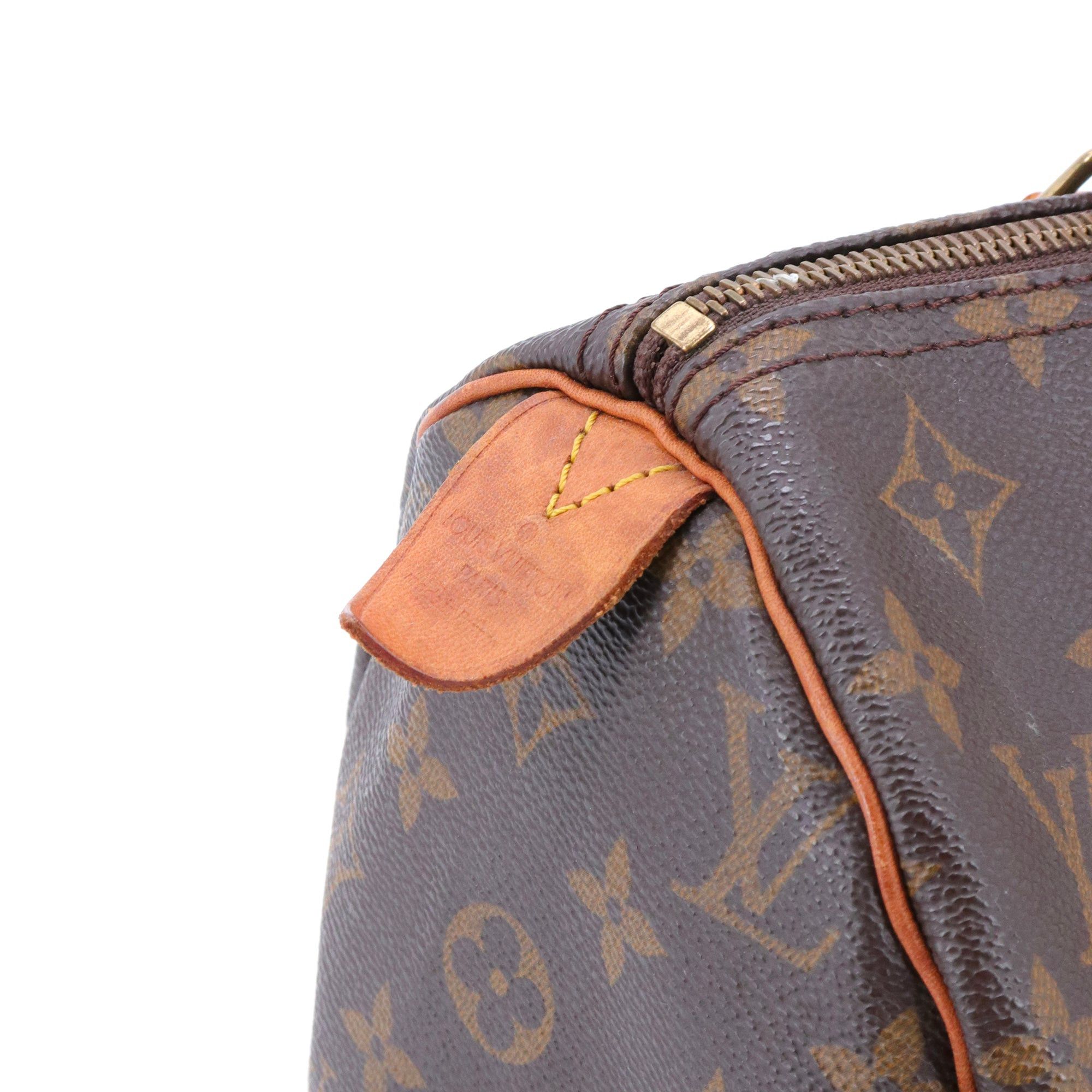Louis Vuitton LOUIS VUITTON - Louis Vuitton Speedy 30 handbag in vintage monogrammed canvas Size ONE SIZE - 7 Thumbnail