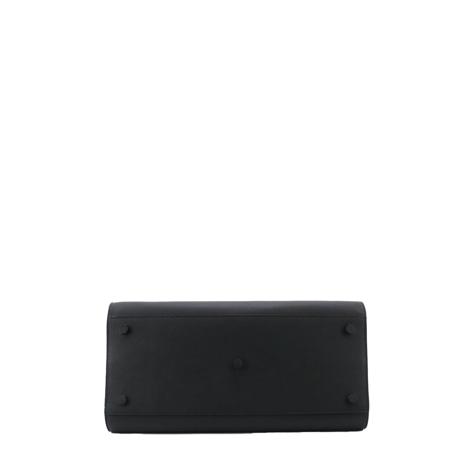 Saint Laurent Paris SAINT LAURENT - Large Saint Laurent Day Bag in black grained leather Size ONE SIZE - 4 Thumbnail
