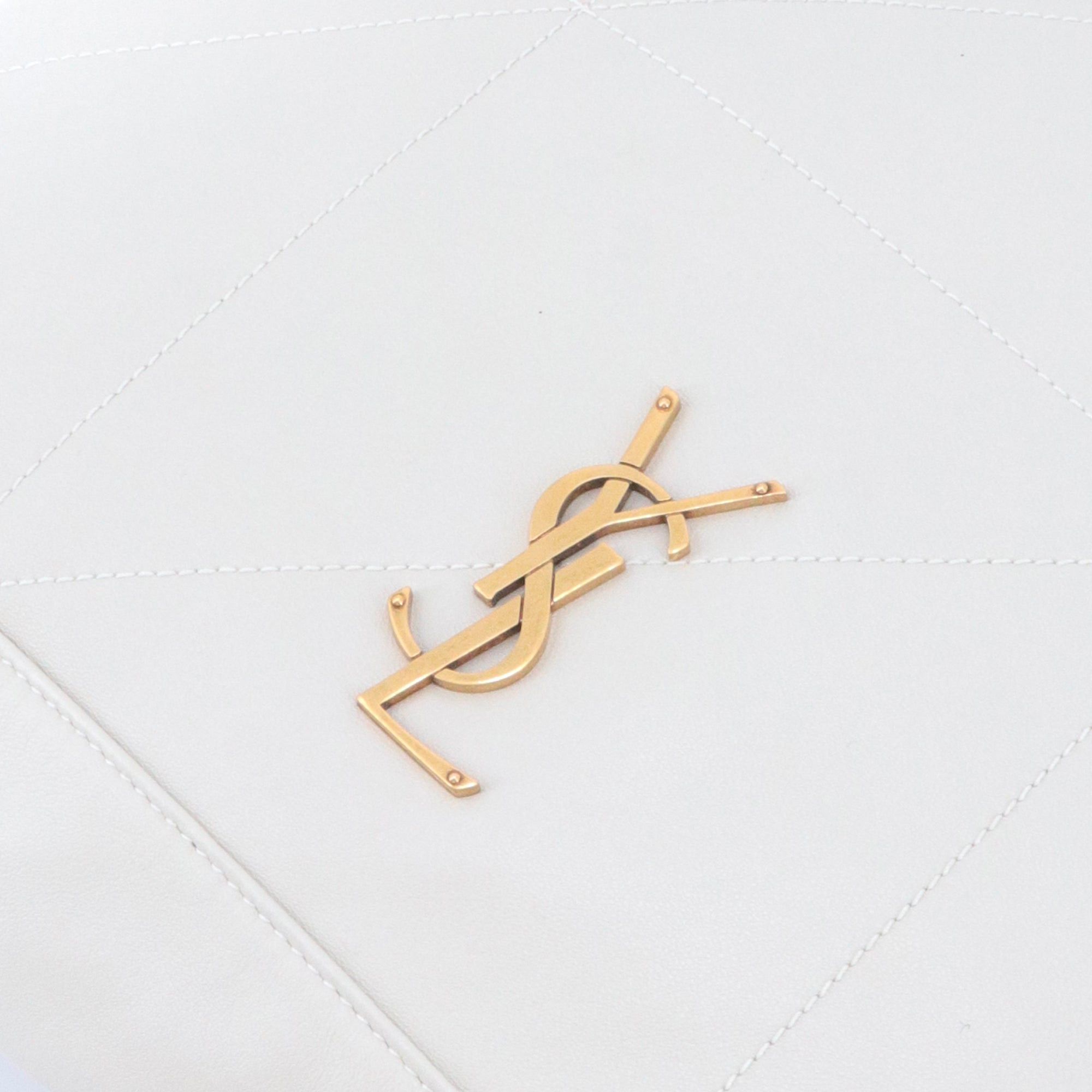 Saint Laurent Paris SAINT LAURENT - Jamie Pochon Saint Laurent shoulder bag in off-white leather Size ONE SIZE - 5 Thumbnail