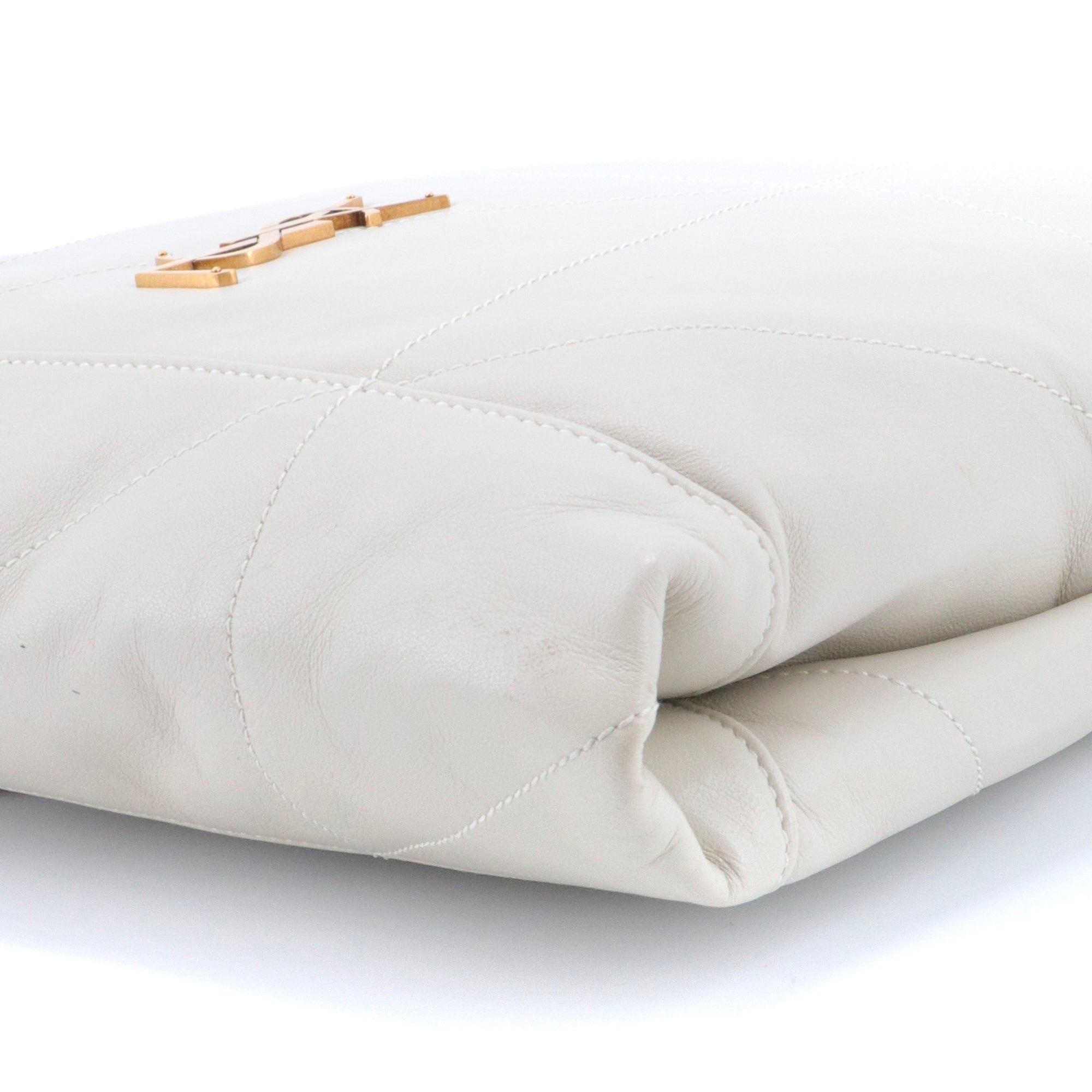 Saint Laurent Paris SAINT LAURENT - Jamie Pochon Saint Laurent shoulder bag in off-white leather Size ONE SIZE - 7 Thumbnail