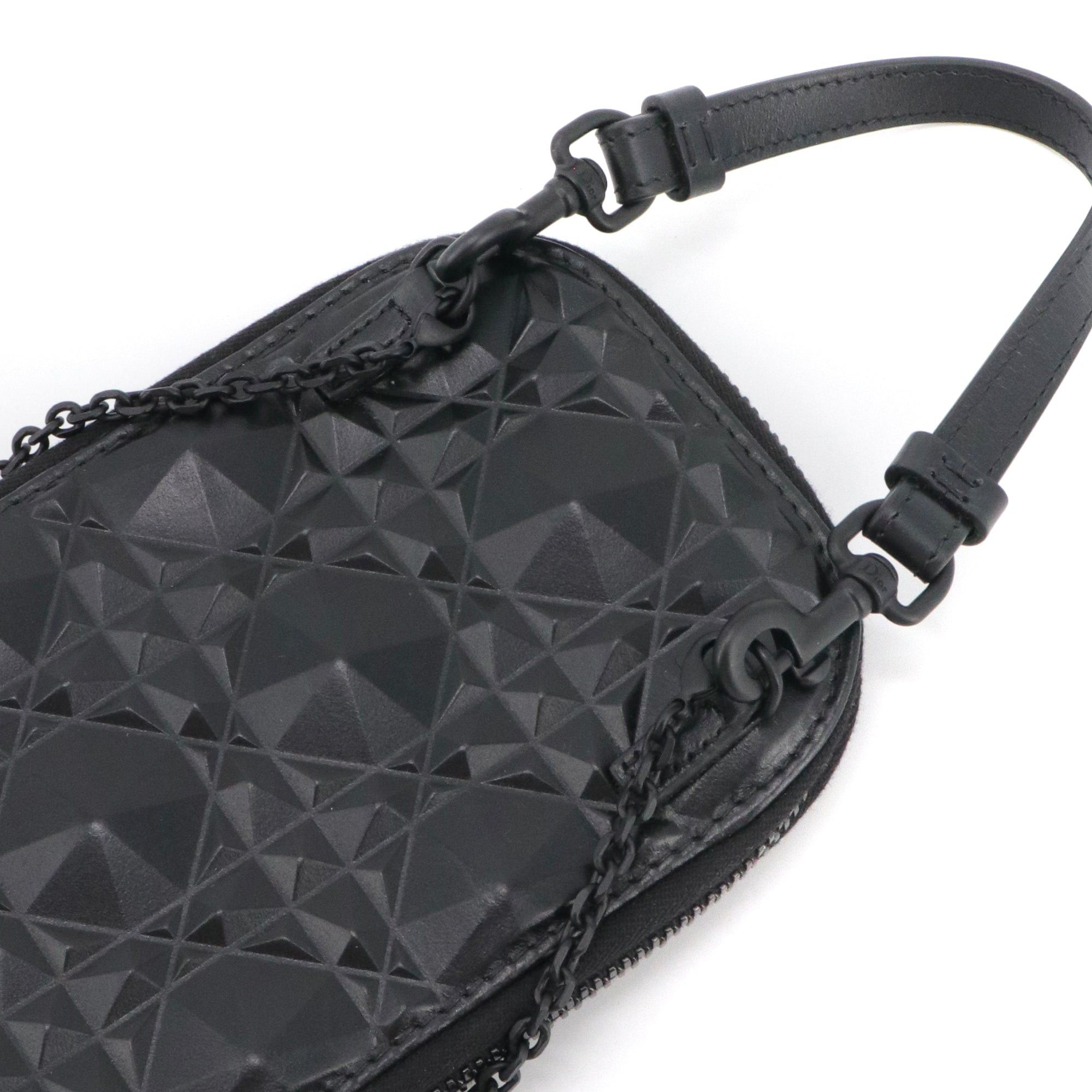 Dior DIOR - Call'in Lady Dior phone case in black cannage leather Size ONE SIZE - 4 Thumbnail