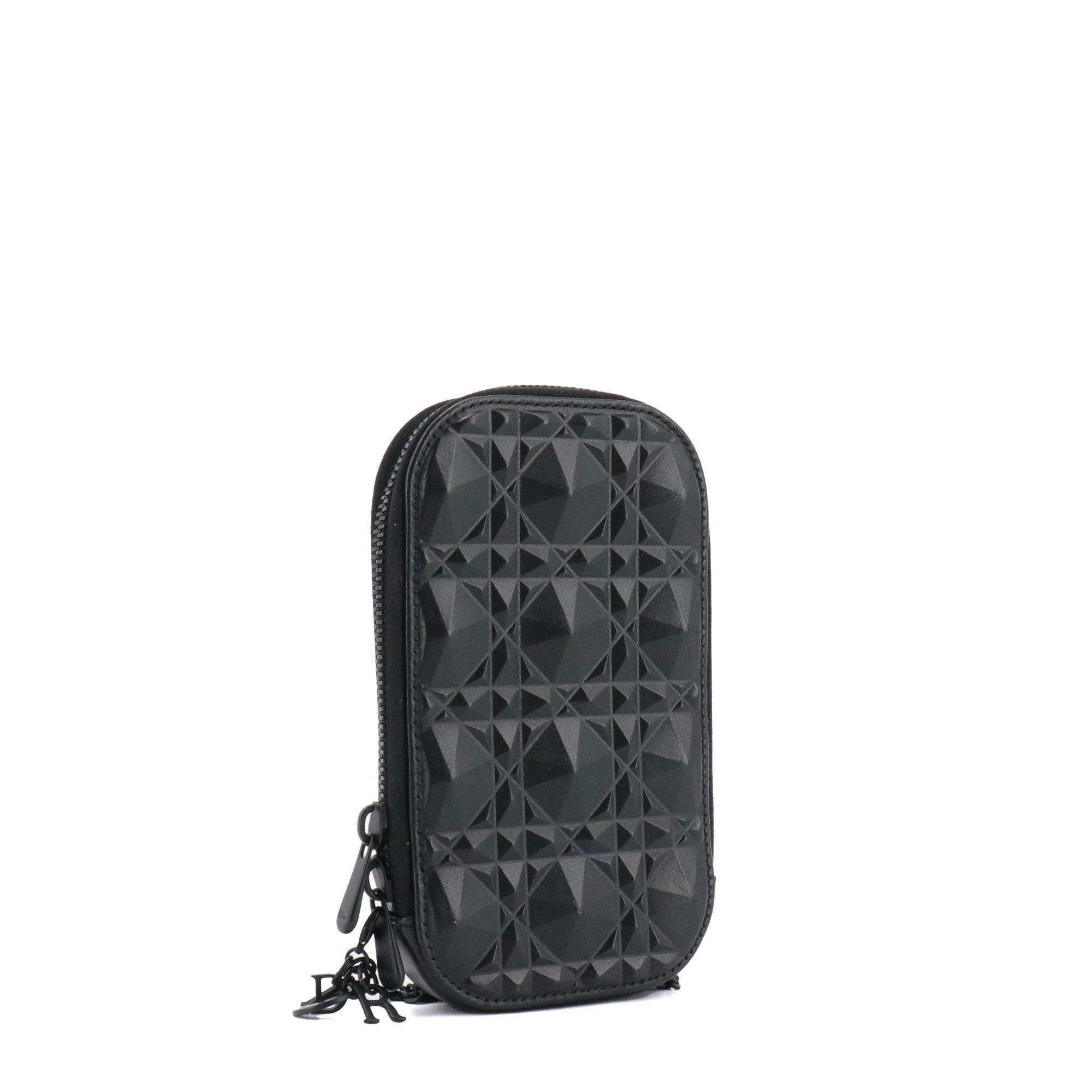 Dior DIOR - Call'in Lady Dior phone case in black cannage leather Size ONE SIZE - 2 Thumbnail
