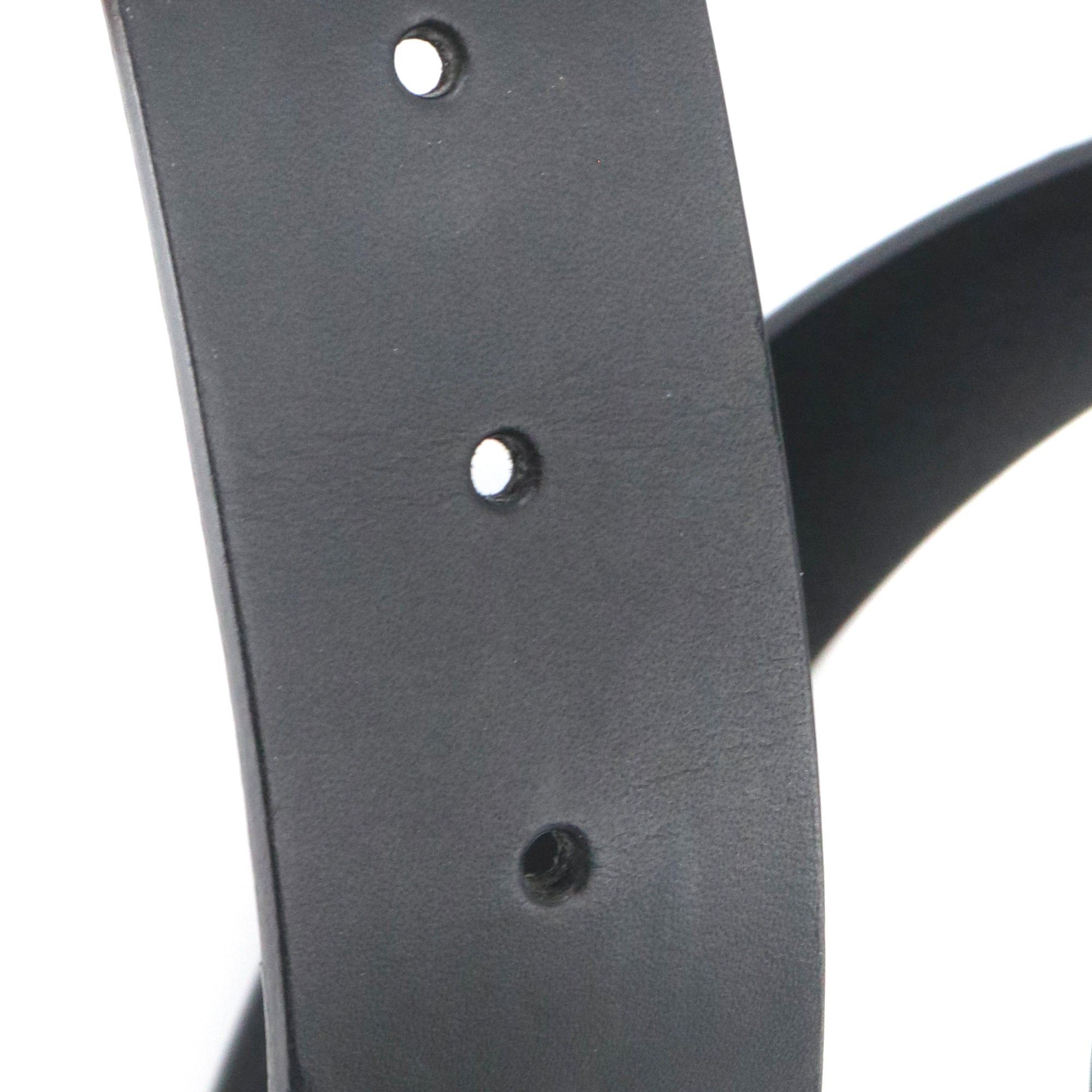 Gucci GUCCI - Gucci GG belt in black leather (T105) Size ONE SIZE - 4 Thumbnail