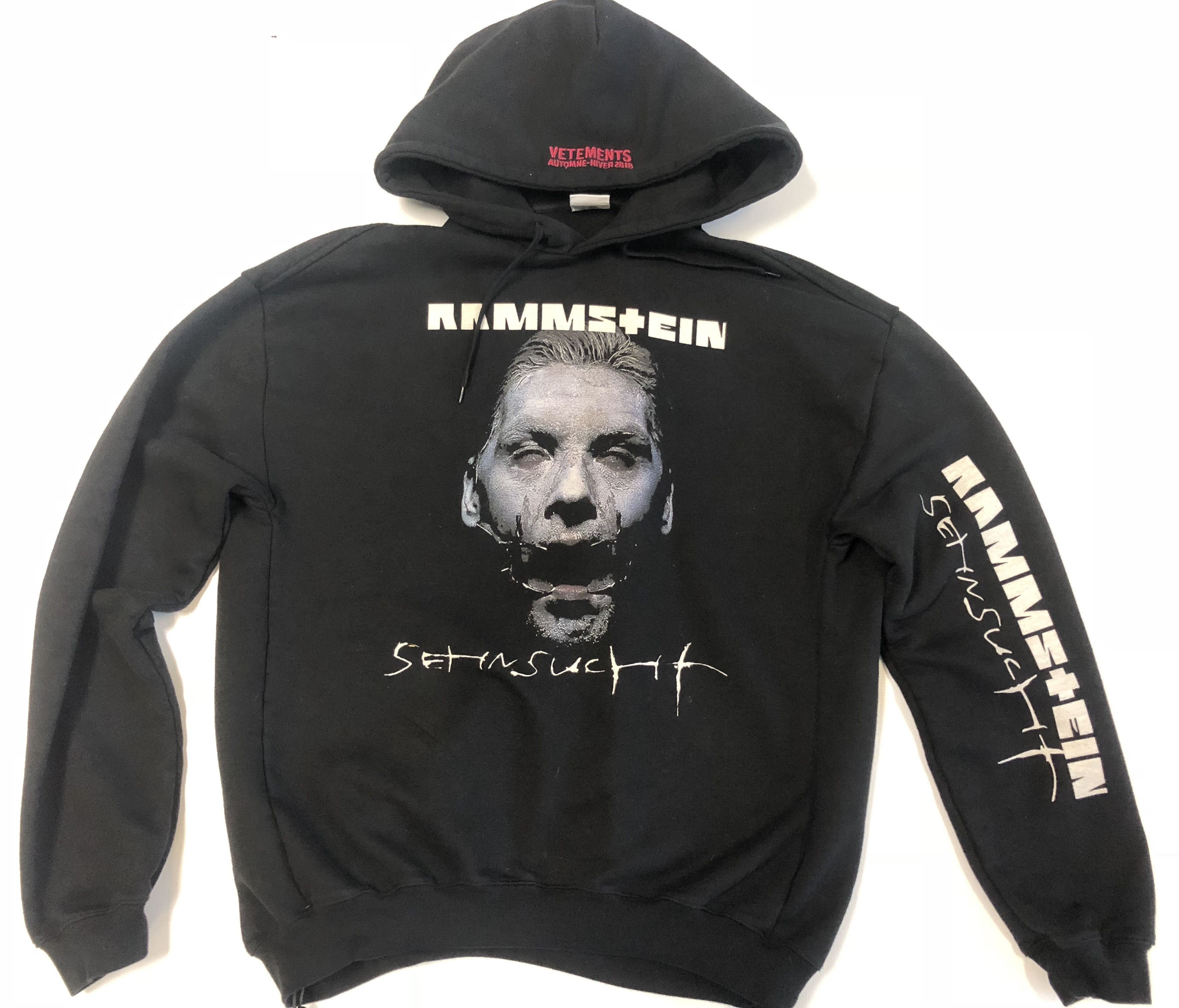 Vetements store hoodie rammstein