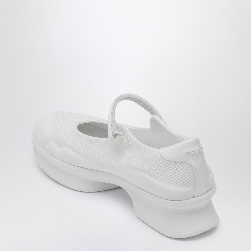 Prada Prada White Mesh Ballerina Size US 8.5 / IT 38.5 - 2 Thumbnail