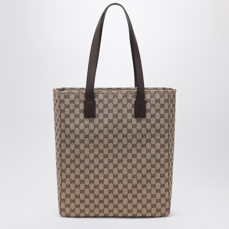 Gucci Gucci Large Gg Beige Fabric Shopping Bag Size ONE SIZE - 2 Thumbnail
