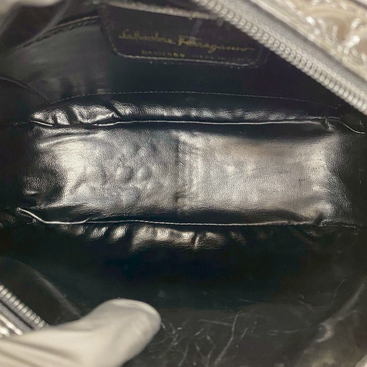 Salvatore Ferragamo Salvatore Ferragamo Shoulder Bag Black Leather Size ONE SIZE - 9 Thumbnail
