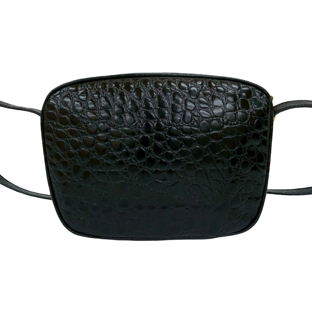 Salvatore Ferragamo Salvatore Ferragamo Shoulder Bag Black Leather Size ONE SIZE - 4 Thumbnail
