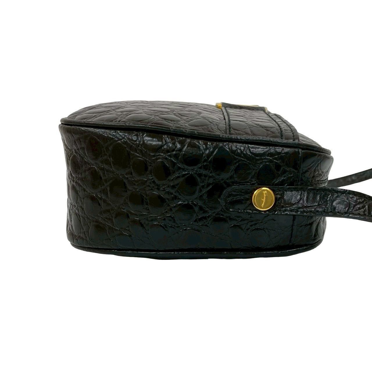 Salvatore Ferragamo Salvatore Ferragamo Shoulder Bag Black Leather Size ONE SIZE - 6 Thumbnail