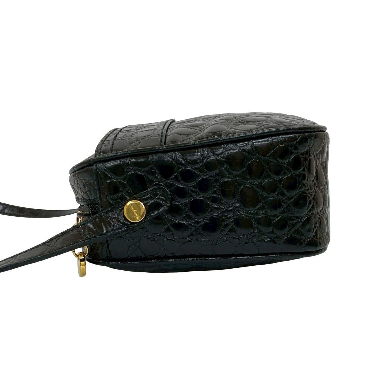Salvatore Ferragamo Salvatore Ferragamo Shoulder Bag Black Leather Size ONE SIZE - 5 Thumbnail