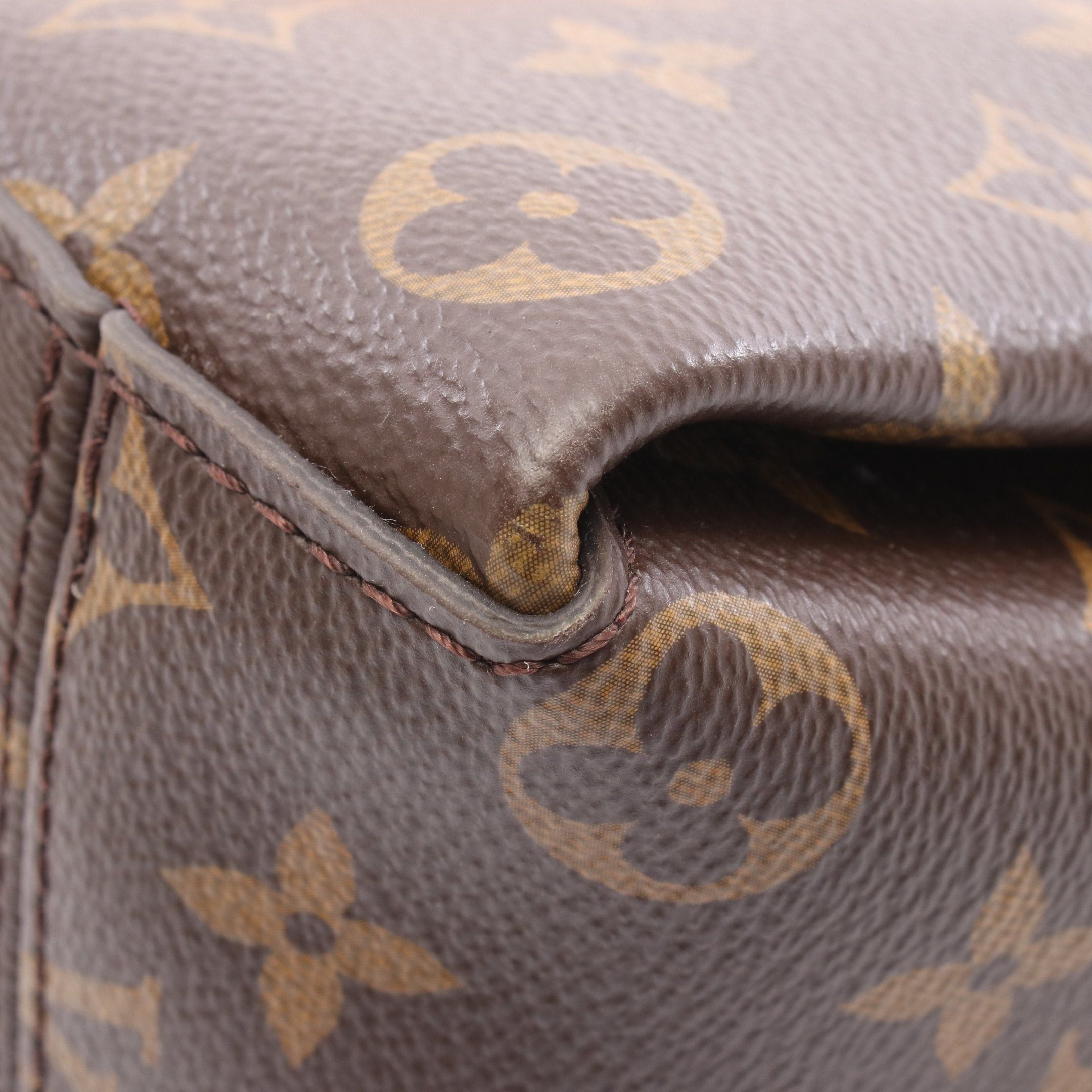 Louis Vuitton Louis Vuitton Soufflot Bb Monogram Handbag Leather Brown Size ONE SIZE - 7 Thumbnail