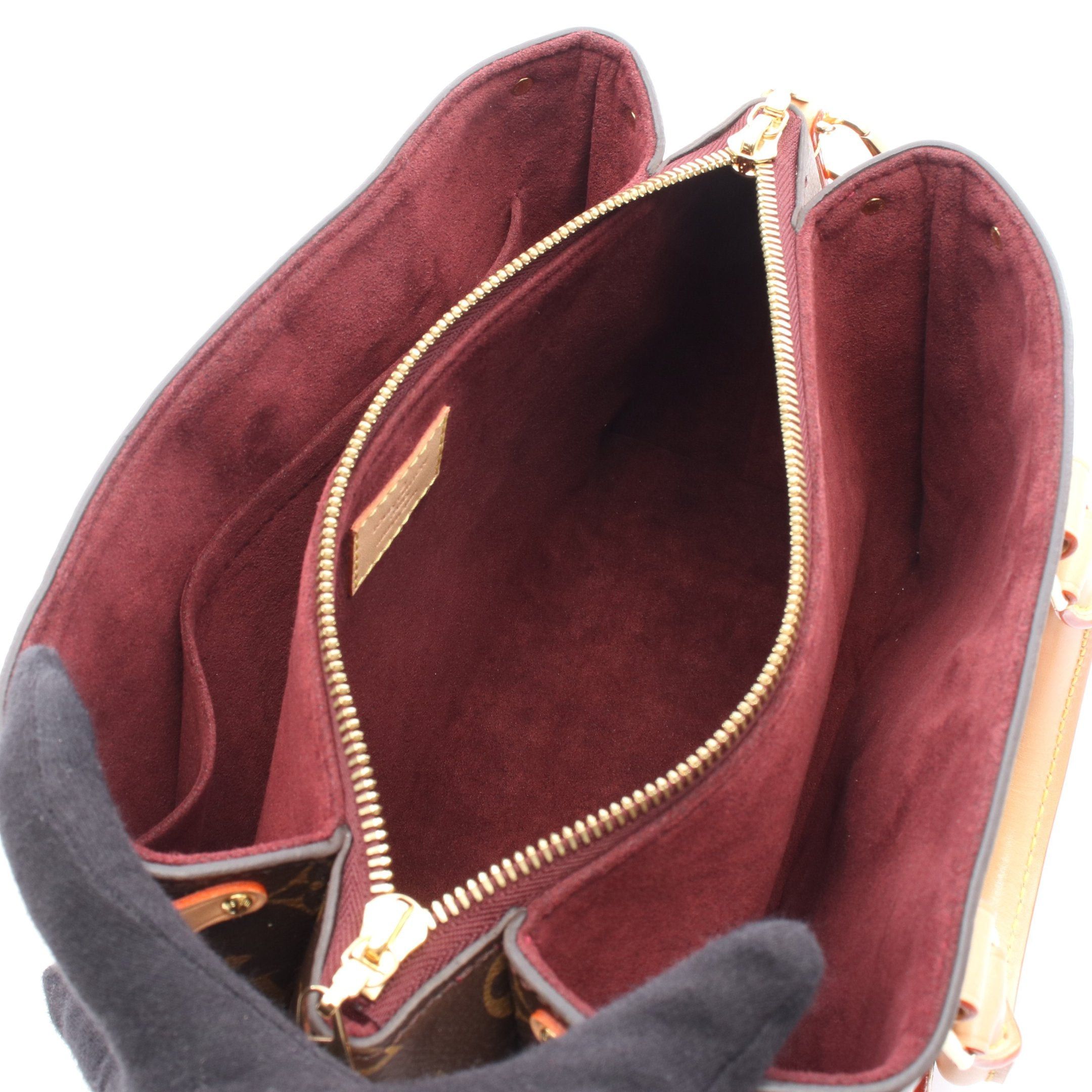 Louis Vuitton Louis Vuitton Soufflot Bb Monogram Handbag Leather Brown Size ONE SIZE - 3 Thumbnail