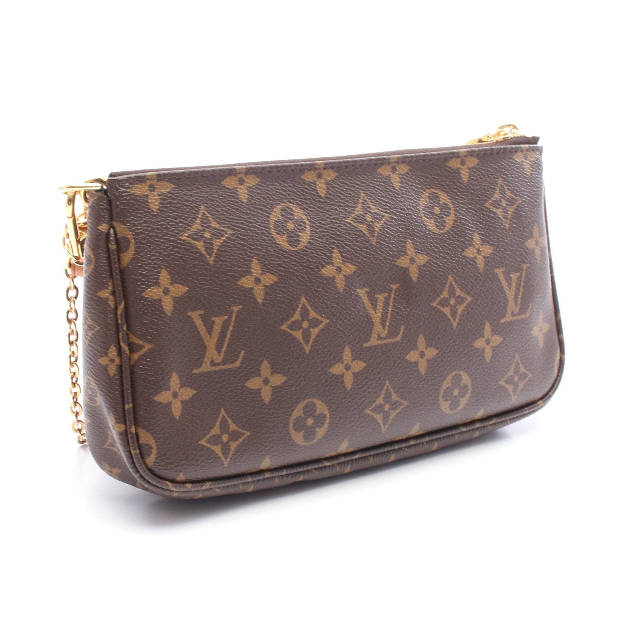 Louis Vuitton Louis Vuitton Multy Pochette Accessoires Monogram Rose Claire Shoulder Bag Leather Brown Pink Size ONE SIZE - 2 Thumbnail