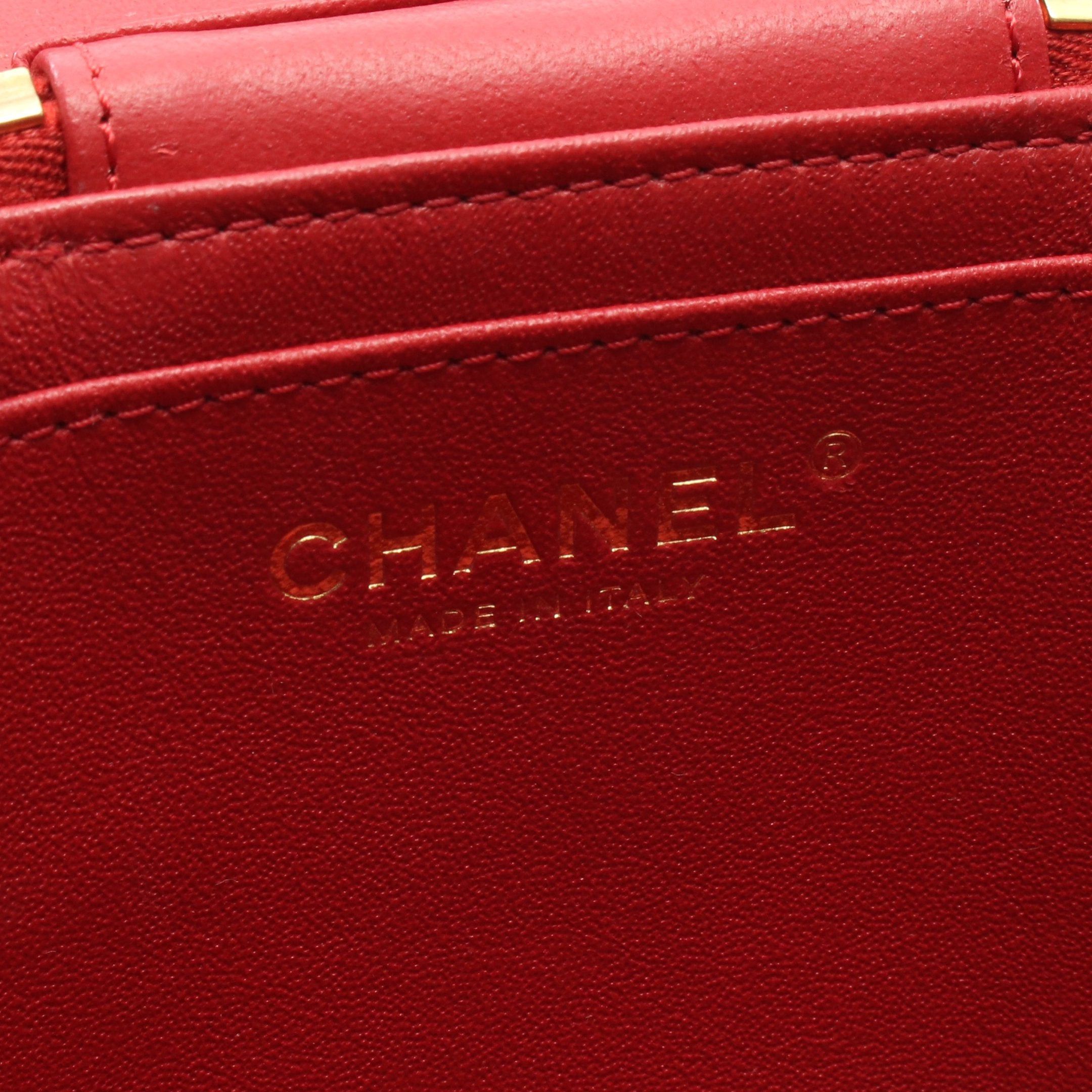 Chanel Chanel Trendy Cc Vanity Bag Chain Shoulder Leather Red Gold Hardware Size ONE SIZE - 4 Thumbnail