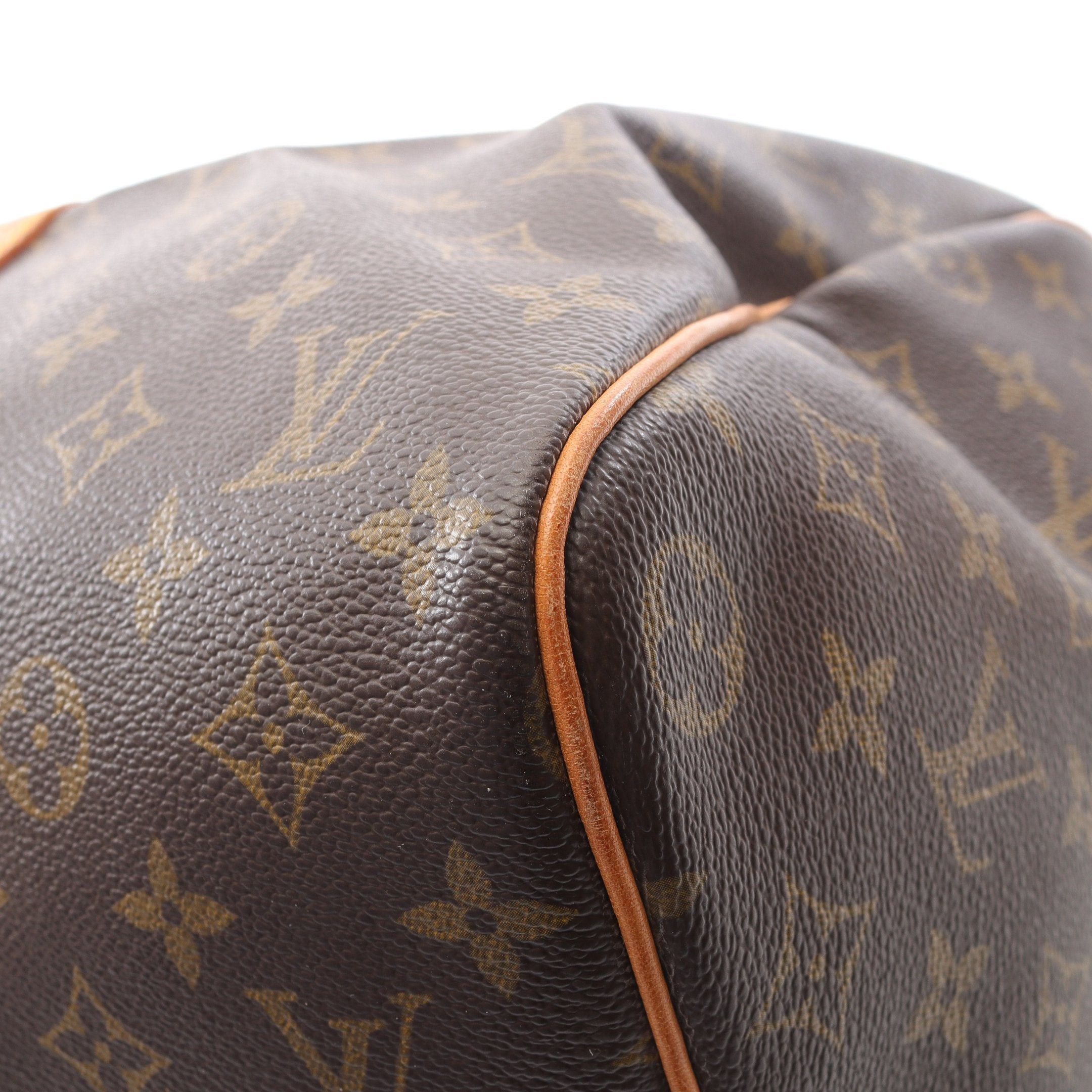 Louis Vuitton Louis Vuitton Keepall 45 Monogram Boston Bag Leather Brown Size ONE SIZE - 9 Thumbnail