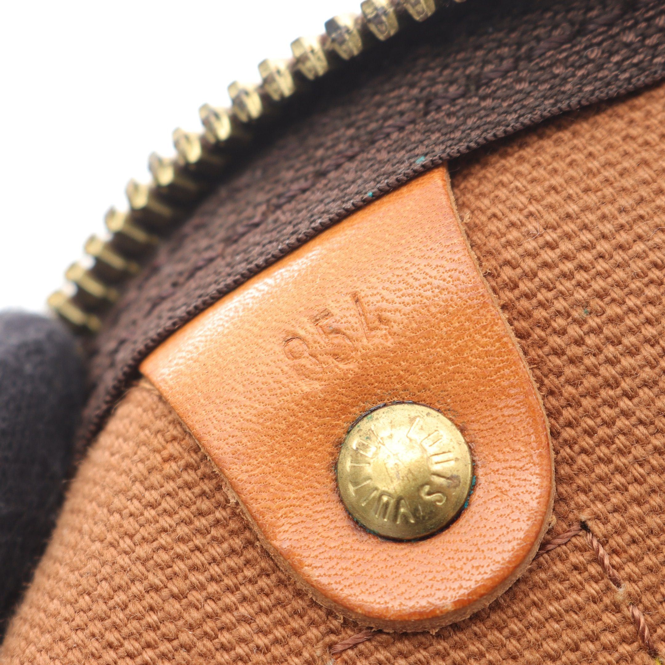 Louis Vuitton Louis Vuitton Keepall 45 Monogram Boston Bag Leather Brown Size ONE SIZE - 5 Thumbnail
