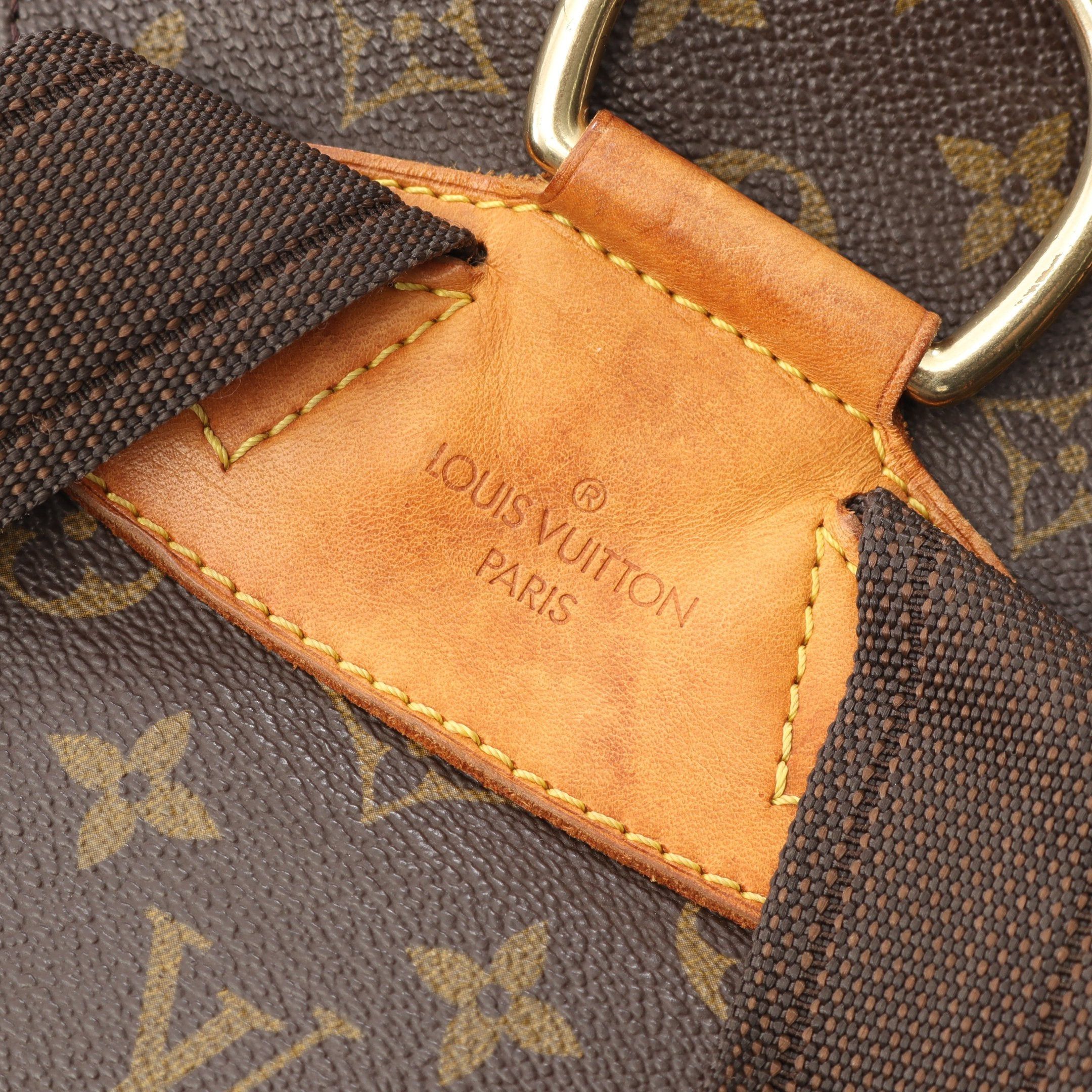 Louis Vuitton Louis Vuitton Montsouris Gm Monogram Backpack Rucksack Leather Brown Size ONE SIZE - 4 Thumbnail
