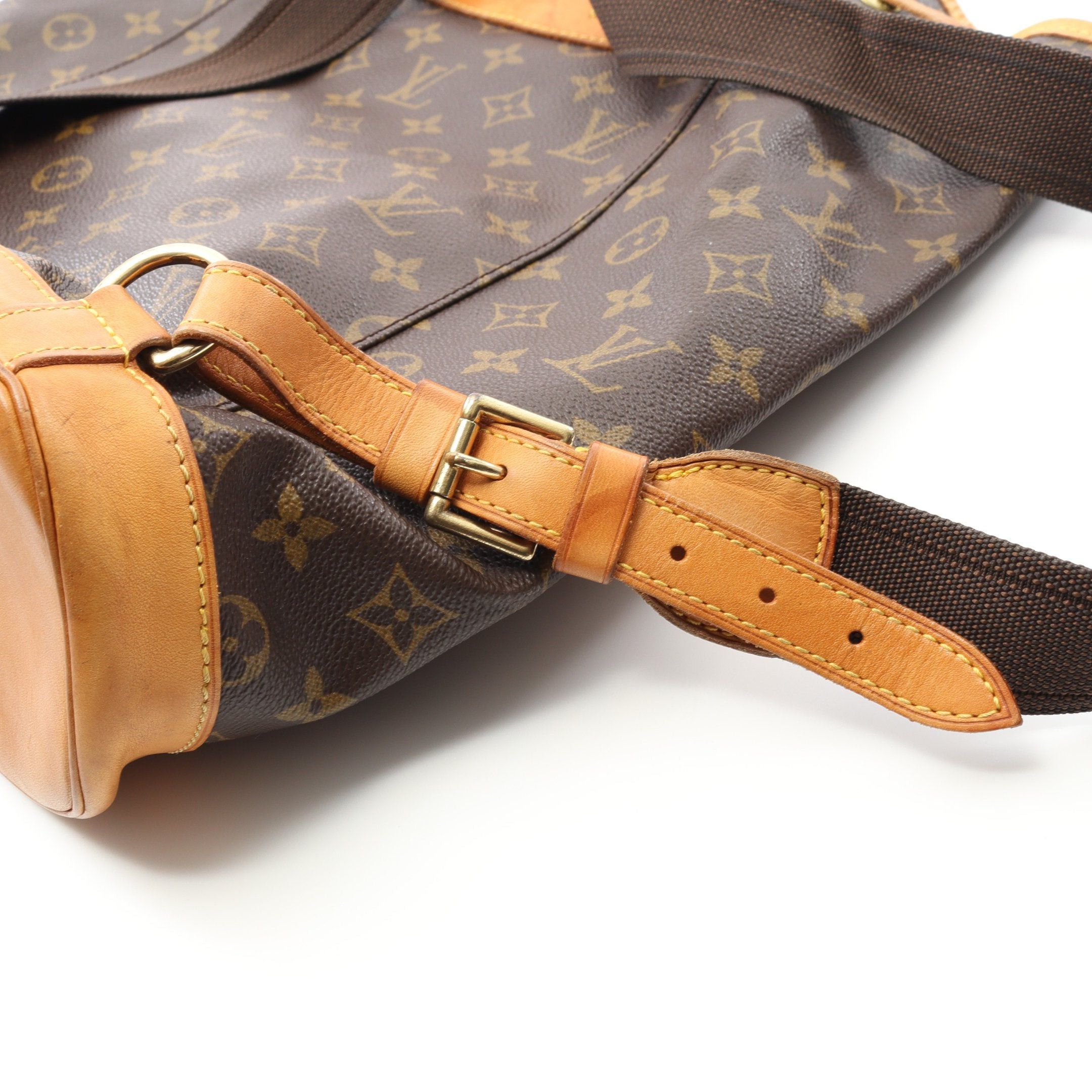 Louis Vuitton Louis Vuitton Montsouris Gm Monogram Backpack Rucksack Leather Brown Size ONE SIZE - 11 Thumbnail