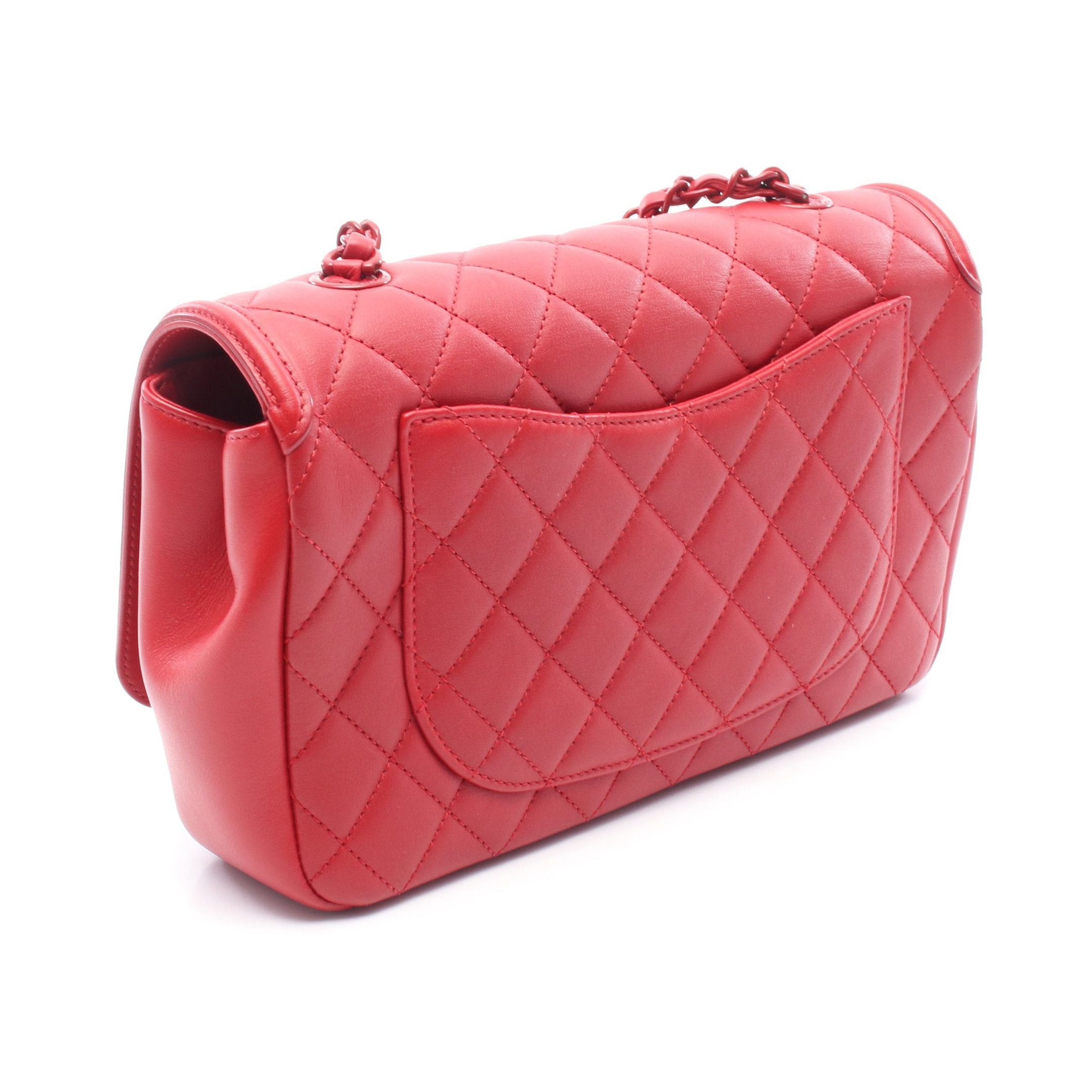 Chanel Chanel Cc Filigree Matelasse Chain Shoulder Bag Leather Red Hardware Size ONE SIZE - 2 Thumbnail