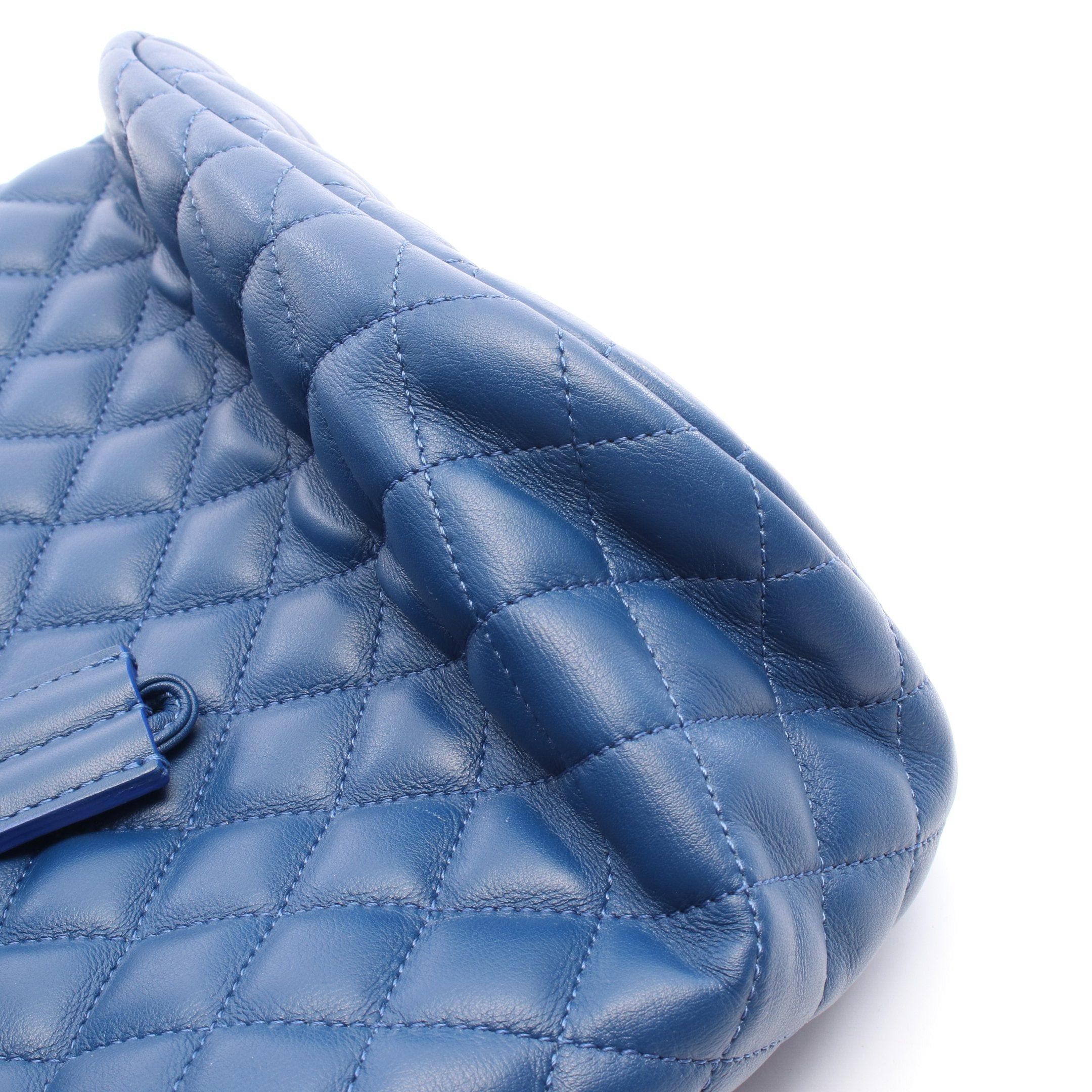 Chanel Chanel Matelasse Backpack Rucksack Lambskin Blue Gold Hardware Size ONE SIZE - 7 Thumbnail