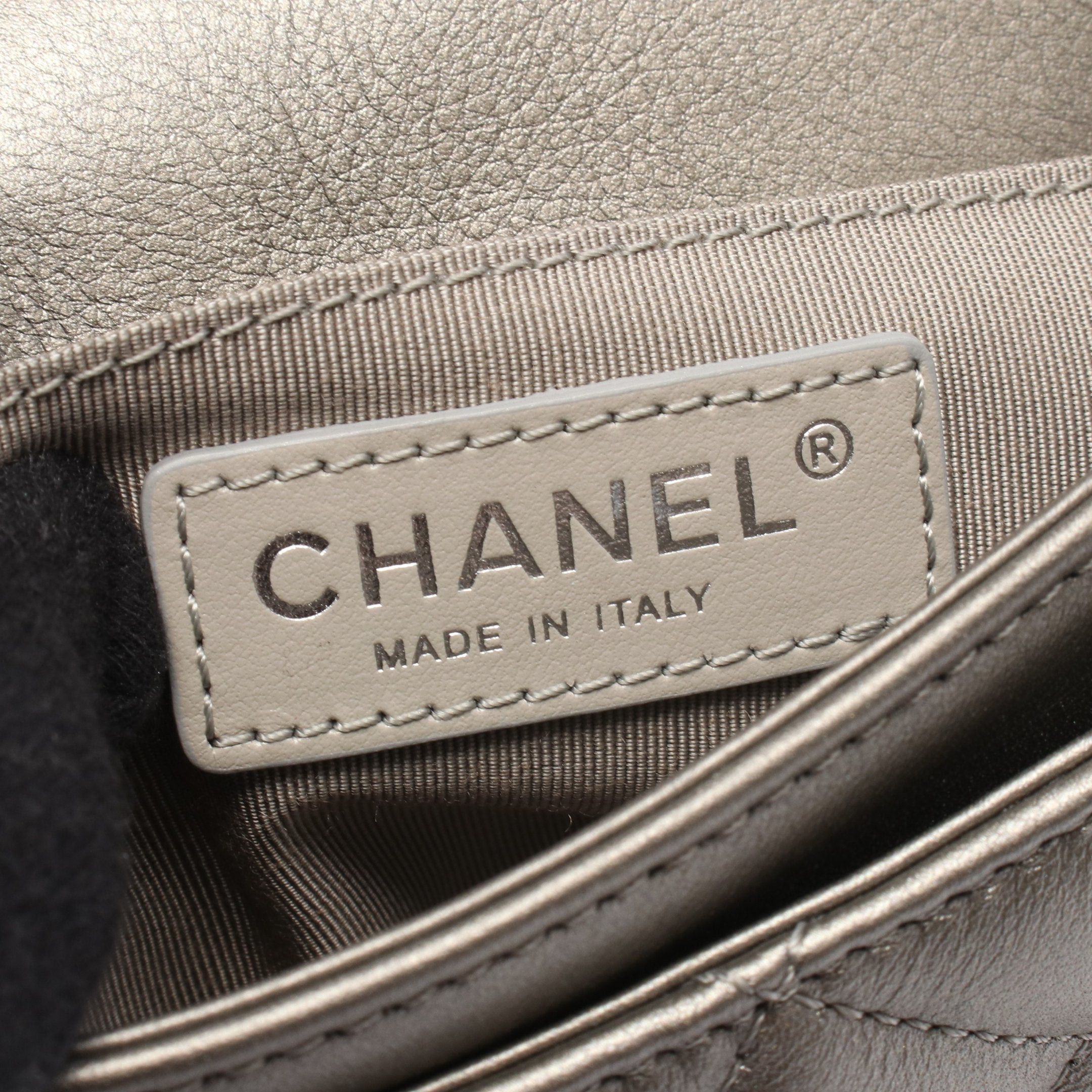 Chanel Chanel Chain Shoulder Bag Leather Champagne Gold Silver Hardware Size ONE SIZE - 4 Thumbnail