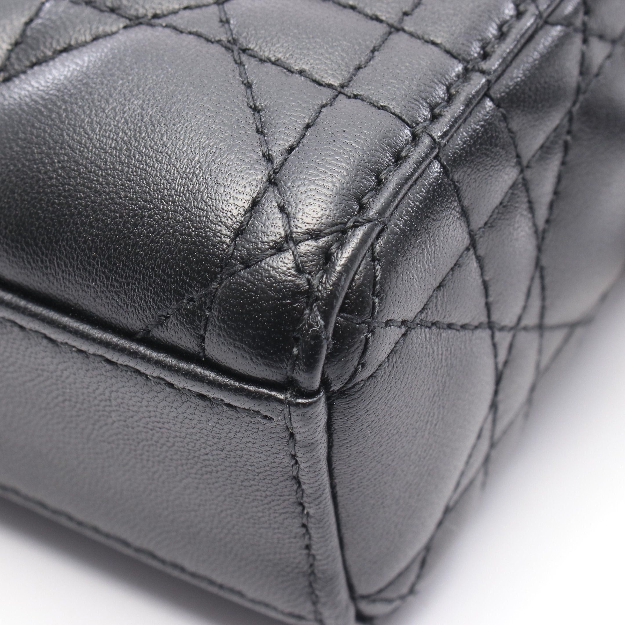 Dior Dior Lady Micro Canage Handbag Leather Black 3Way Size ONE SIZE - 5 Thumbnail