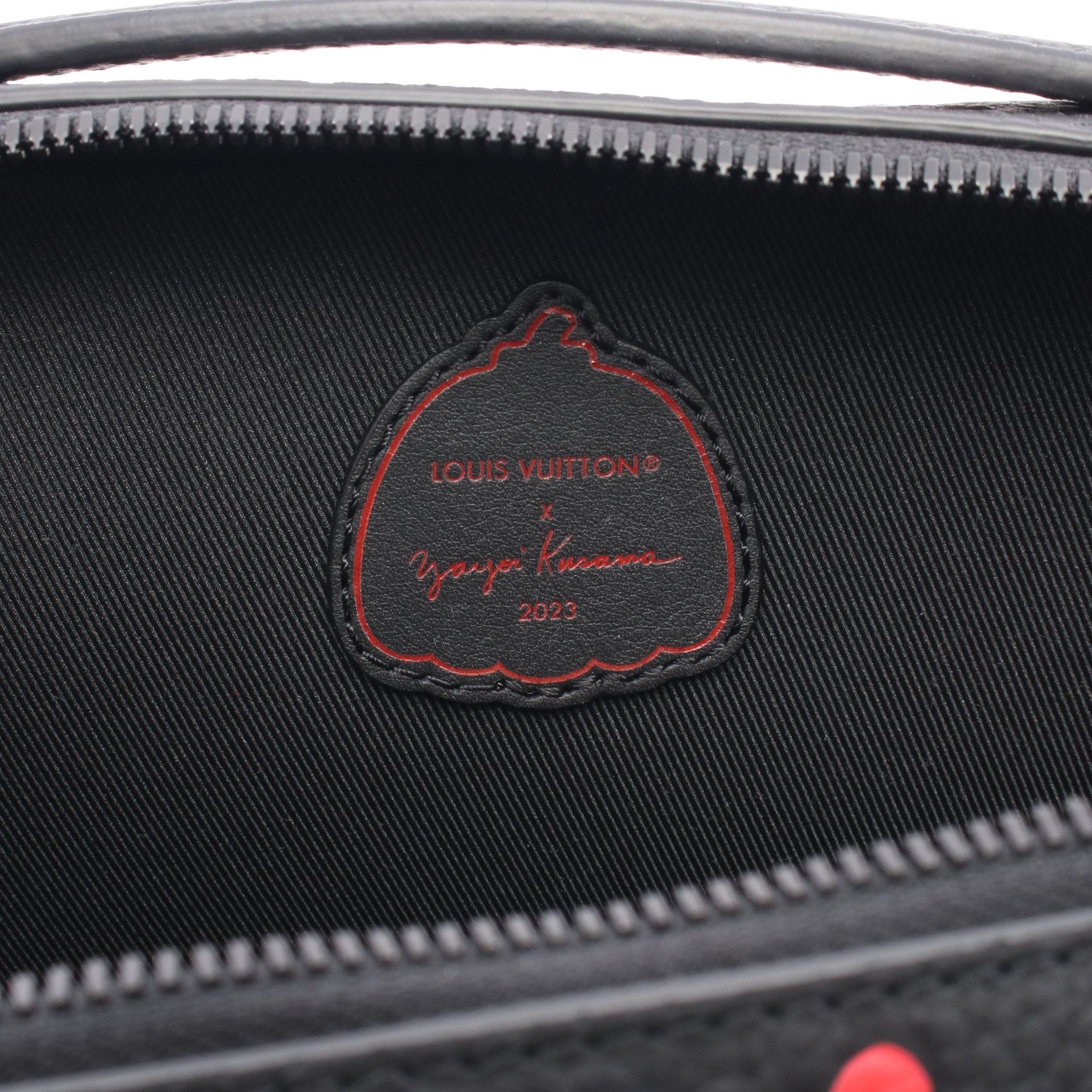 Louis Vuitton Louis Vuitton Lv * Yk Handle Soft Trunk Monogram Taurillon Infinity Dot Handbag Leather Black Red Size ONE SIZE - 4 Thumbnail