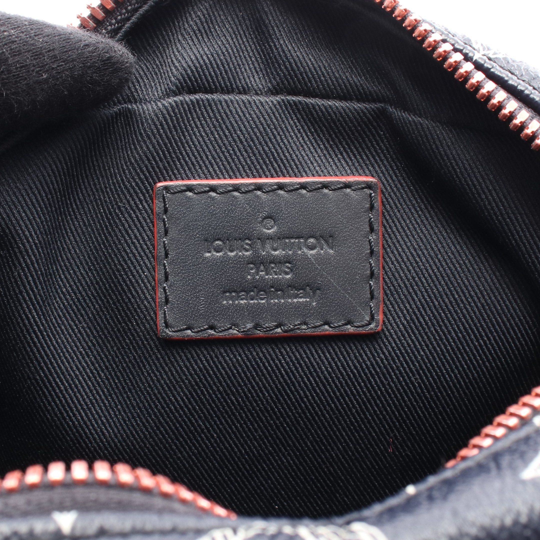 Louis Vuitton Louis Vuitton Danube Pm Monogram Ink Upside Down Shoulder Bag Leather Navy Red White Size ONE SIZE - 4 Thumbnail