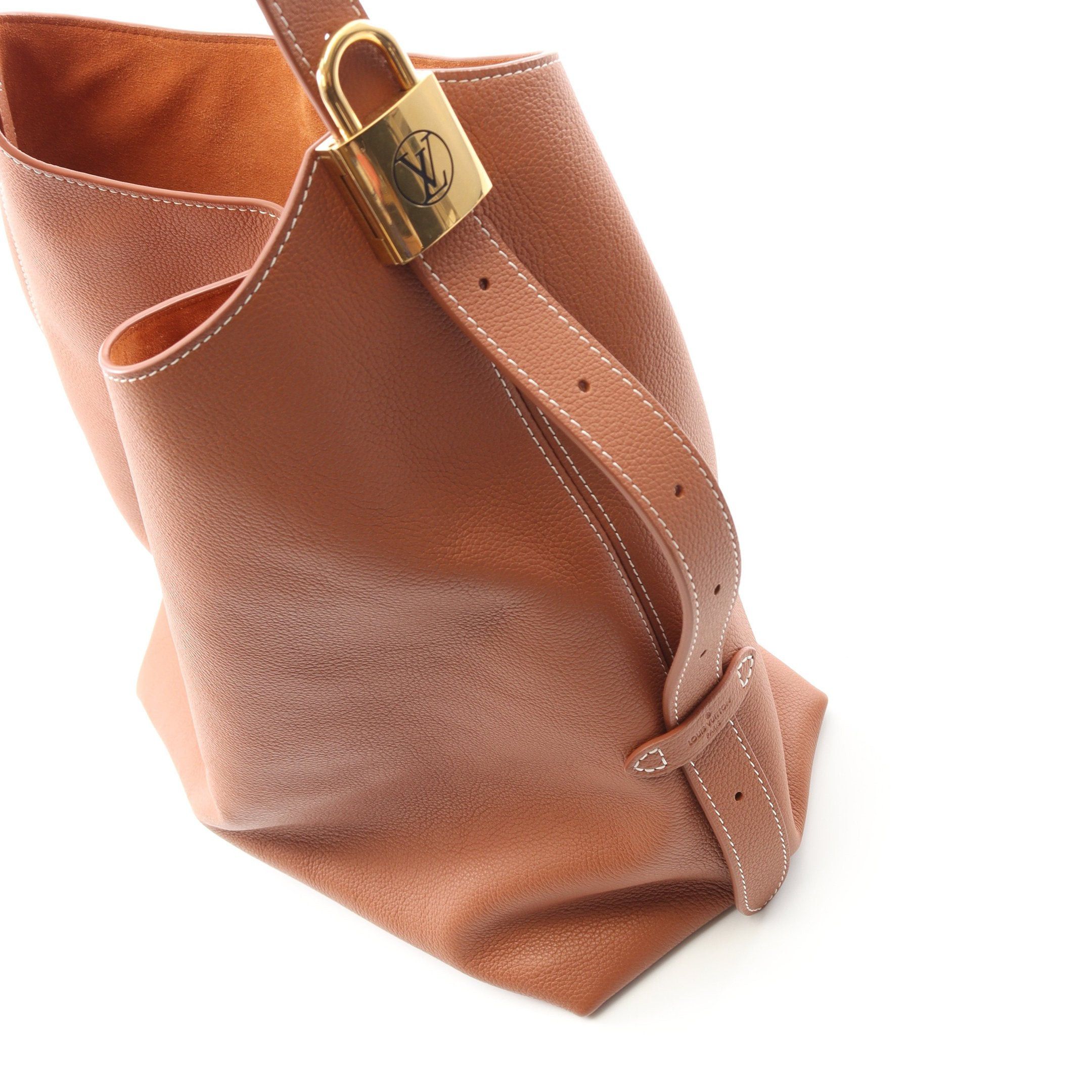 Louis Vuitton Louis Vuitton Lowkey Hobo Mm Cognac Shoulder Bag Leather Brown Size ONE SIZE - 6 Thumbnail