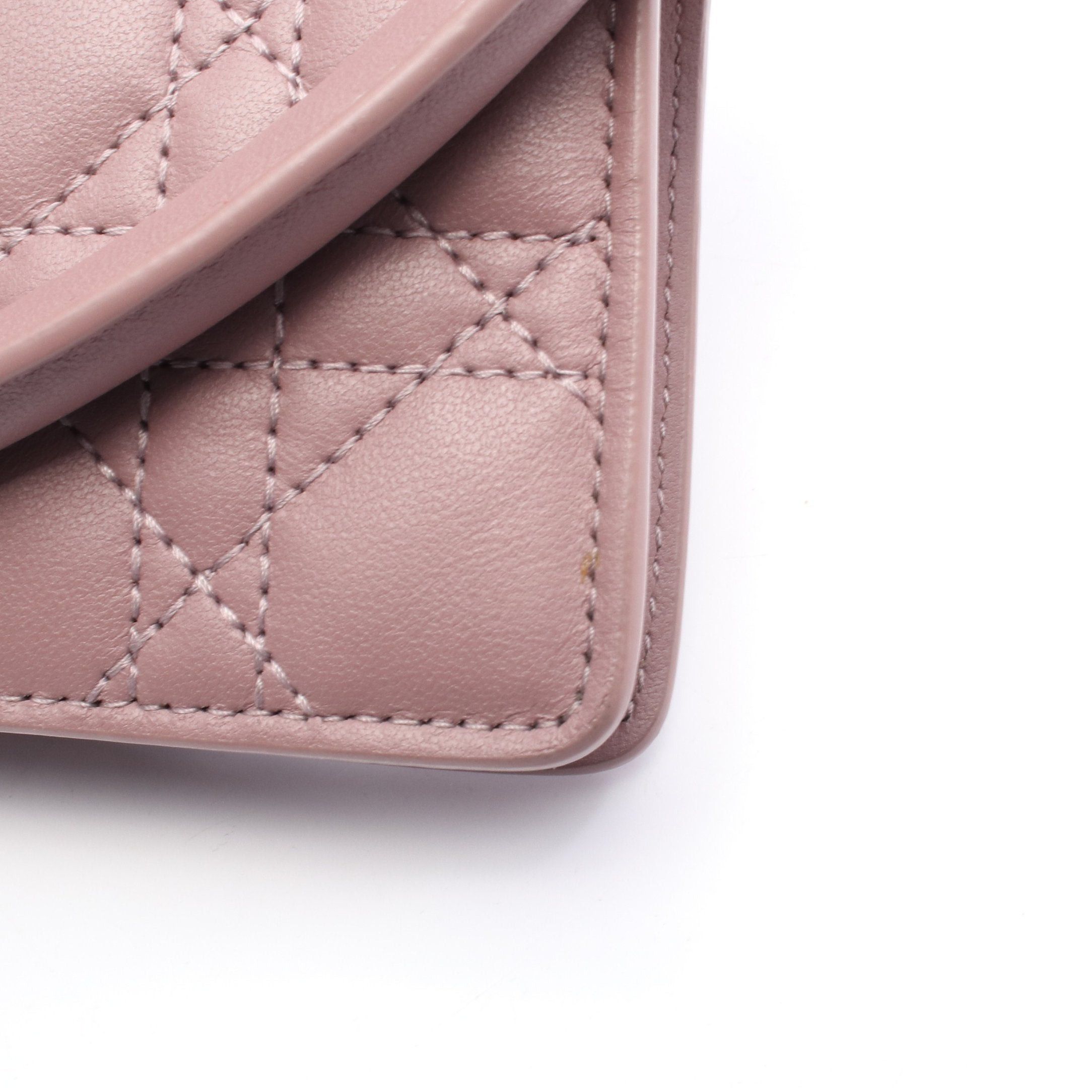 Dior Dior Millie Canage Chain Shoulder Bag Leather Dusty Pink Size ONE SIZE - 5 Thumbnail